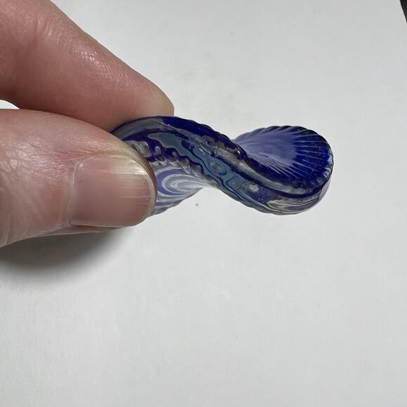 Blue Moon Beads Bead Bazaar Heart Necklace Pendant Murano Style Hand Blown Glass - Picture 4 of 7